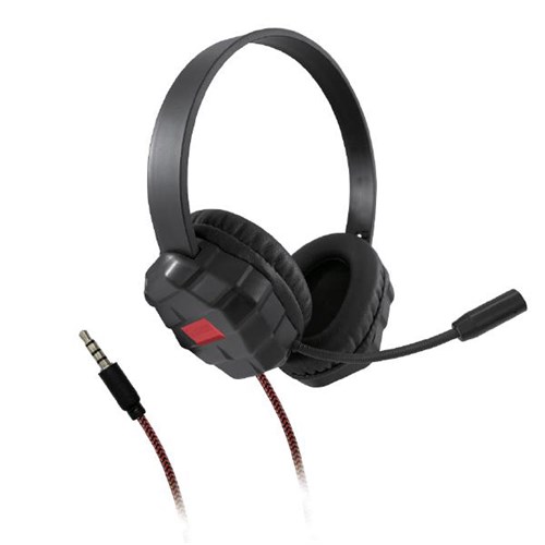 Shintaro Rugged Kids Headset With Boom Microphone And Audio Jack Black